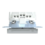 Merten Schutzkontaktsteckdose mit Schriftfeld hellgrau, Retail