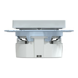 Merten Schutzkontaktsteckdose mit Schriftfeld hellgrau, Retail