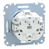 Merten Schutzkontaktsteckdose mit Schriftfeld hellgrau, Retail