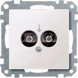 Merten Steckdosen Einsatz mit Potentialausgleich weiß, Retail