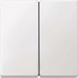 Merten Wippe für Serienschalter, zweiteilige Wippe, geeignet für Rolladensteuerung, Kunststoff Duroplast weiß (glänzend), Retail