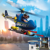 PLAYMOBIL 72080 City Action Polizeihelikopter, Konstruktionsspielzeug 