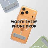 PanzerGlass CARE Kickstand Case, Handyhülle transparent, iPhone 17 Pro Max, MagSafe