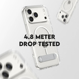 PanzerGlass CARE Kickstand Case, Handyhülle transparent, iPhone 17 Pro Max, MagSafe