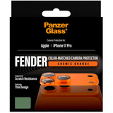 PanzerGlass Fender Kameraschutz, Schutzfolie orange/schwarz, iPhone 17 Pro