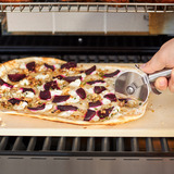 RÖSLE Pizzastein rechteckig 42 x 30 cm beige