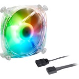 Sharkoon SHARK Disc PWM RGB Fan, Gehäuselüfter transparent