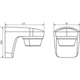 Theben theLuxa S180 WH, Bewegungsmelder weiß