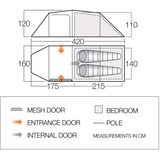 Vango Tunnelzelt Omega 250 grün/grau