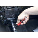 Wiha Schraubendreher mit Bithalter SoftFinish, 1/4" schwarz/rot, mit Ratschenfunktion