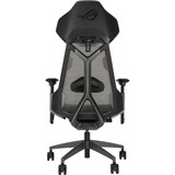 ASUS ROG Destrier Ergo Gaming-Stuhl black schwarz/grau, mobile Gaming-Armstützmodus, Akustikpaneel