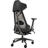 ASUS ROG Destrier Ergo Gaming-Stuhl black schwarz/grau, mobile Gaming-Armstützmodus, Akustikpaneel
