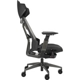 ASUS ROG Destrier Ergo Gaming-Stuhl black schwarz/grau, mobile Gaming-Armstützmodus, Akustikpaneel