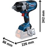 Bosch Professional PRO Akku-Schlagschrauber BITURBO GDS 18V-1600 HC Professional, 18Volt blau/schwarz, 2x Akku ProCORE18V 8,0Ah, 3/4", in L-BOXX