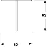 Busch-Jaeger Wippe zweiteilig Retail
