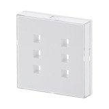 Busch-Jaeger Zentralscheibe mit Beschriftungsfeld, Zentralplatte weiß, Retail