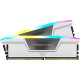 Corsair DIMM 64 GB DDR5-6000 (2x 32 GB) Dual-Kit, Arbeitsspeicher weiß, CMH64GX5M2B6000C30W, Vengeance RGB, INTEL XMP