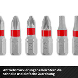 EINHELL Impact-Bit-Satz mit Karabiner, Pocket-Set, 50 mm, 10-teilig 