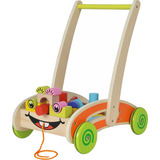 Eichhorn Spiel- und Lauflernwagen, Geschicklichkeitsspiel inkl. 35 Bausteinen