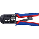 KNIPEX Crimpzange 97 51 10 SB blau/rot, RJ-11/12 und RJ-45-Stecker