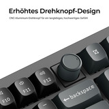 Keychron V6 Ultra 8K, Gaming-Tastatur schwarz, DE-Layout, Keychron Silk POM Red, Hot-Swap, RGB