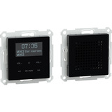 Merten Digital Audio Broadcasting Plus Radio Set mit Bluetooth und Lautsprecher MEG4375-0303 schwarz, Retail