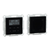 Merten Digital Audio Broadcasting Plus Radio Set mit Bluetooth und Lautsprecher MEG4375-0303 schwarz, Retail