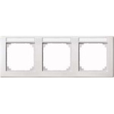 Merten Rahmen dreifach mit Beschriftungsträger Typ 473319, Abdeckrahmen, M-SMART System M weiß (matt), Retail