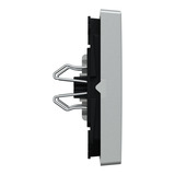 Merten Wippe zweiteilig für Serien-, Doppelwechselschalter- und Doppeltaster-Einsatz aluminium, Retail