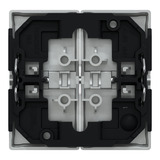 Merten Wippe zweiteilig für Serien-, Doppelwechselschalter- und Doppeltaster-Einsatz aluminium, Retail