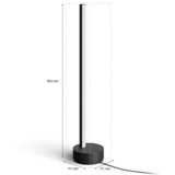 Philips HUE Gradient Signe Tischleuchte, LED-Leuchte schwarz