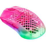 SteelSeries Aerox 3 Wireless Gen 2 MagentaHaze, Gaming-Maus magenta/transparent