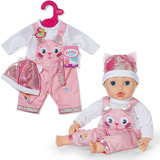 ZAPF Creation BABY born® Einteiler mit Mütze 43cm, Puppenzubehör 