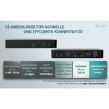 i-tec Universal Intelligent Dual Display Docking Station, Dockingstation schwarz, Power Delivery 100W