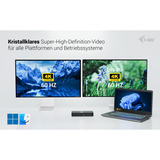 i-tec Universal Intelligent Dual Display Docking Station, Dockingstation schwarz, Power Delivery 100W