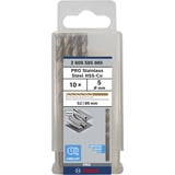 Bosch Professional PRO Stainless Steel HSS-Co Spiralbohrer, Ø 5mm Arbeitslänge 52mm, 10 Stück
