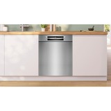 Bosch SMU4ECS21E Serie 4, Spülmaschine silber/edelstahl, 60 cm, Home Connect