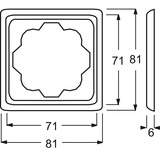 Busch-Jaeger Rahmen einfach Abdeckrahmen Kunststoff Thermoplast glänzend Schutzart IP20 Schlagfestigkeit IK03 Retail