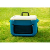 Coleman 50QT Poly-lite Wheeled Mesh Kühlbox blau/weiß