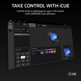 Corsair NAUTILUS RS LCD-Modul, Display 5.33 cm (2.1 Zoll), schwarz, Für NAUTILUS RS- und RS ARGB-Serie