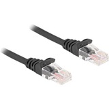 DeLOCK Spiralkabel RJ-45 Stecker > RJ-45 Stecker Cat.5e schwarz, 3 Meter