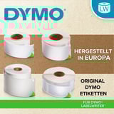 Dymo LabelWriter ORIGINAL Vielzweck-Etiketten Vorteilspack, 32 x 57 mm 24 Rollen mit je 1000 Etiketten