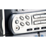 Karcher KA 5300, Kompaktanlage silber/schwarz, 3fach-CD-Wechsler, Doppelkassettendeck, Radio, Plattenspieler