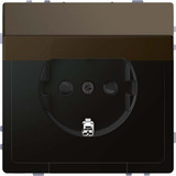 Merten Schutzkontaktsteckdose mit Klappdeckel bronze, Retail