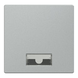 Merten Wippe mit Symbolfenster rechteckig für Kontrollschalter- und Taster-Einsatz Typ 433860 aluminium, Retail