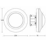 Steinel Infrarot-Präsenzmelder UP PD IR4360-8 #085124, Bewegungsmelder weiß, Retail