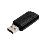 Verbatim Pin Stripe 64 GB, USB-Stick schwarz