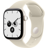 Apple Watch Series 12, Smartwatch weiß, Keramik, 42 mm, Sportarmband Sand M/L, Cellular