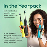 Beurer SC Classic Clean Green Planet, Aufsteckbürste schwarz, 4er Pack