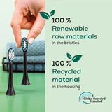 Beurer SC Classic Clean Green Planet, Aufsteckbürste schwarz, 4er Pack